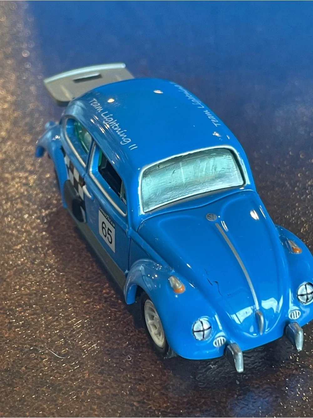 1965 VW Volkswagen Rally Racing Beetle Bug 1/64 Scale Johnny Lighting